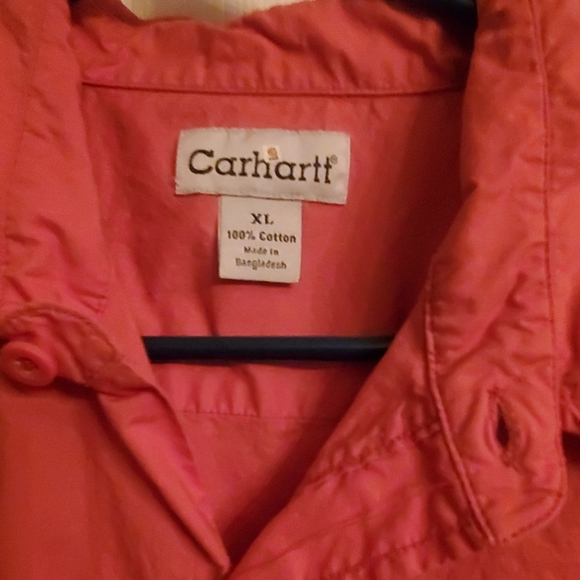 Dark orange button down. - Picture 2 of 3